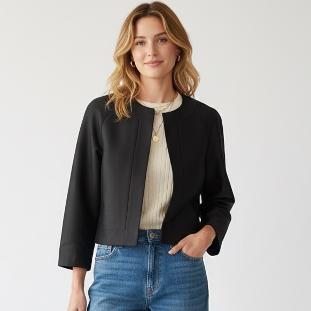 Stella McCartney X Target Australia 2010 Collection Silk Blend Boxy Jacket AU 8